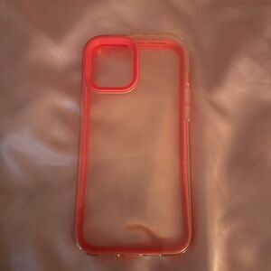 SHEIN Red Protective Phone Case for iPhone